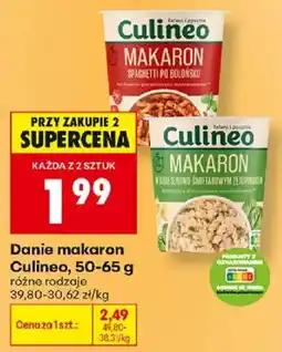 Biedronka Danie makaron Culineo oferta