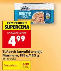 Biedronka Tuńczyk kawałki w oleju Marinero oferta