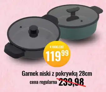 Garnek niski z pokrywką