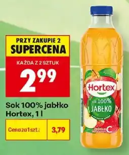 Biedronka Sok 100% jabłko Hortex oferta