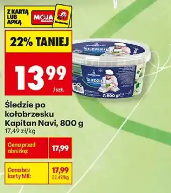 Biedronka Śledzie po kołobrzesku Kapitan Navi oferta