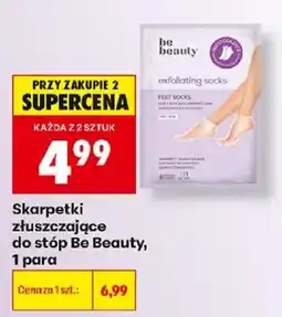 Biedronka Skarpetki złuszczające do stóp Be Beauty oferta