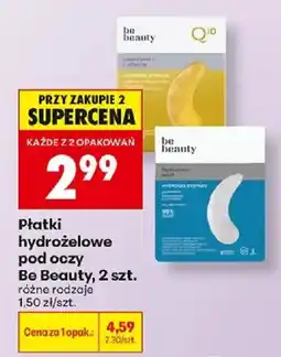 Biedronka Płatki hydrożelowe pod oczy Be Beauty oferta