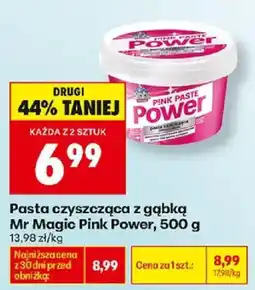 Biedronka Pasta czyszcząca z gąbką Mr Magic Pink Power oferta