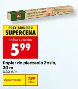 Biedronka Papier do pieczenia Zosia oferta