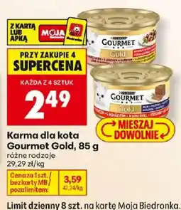 Biedronka Karma dla kota Gourmet Gold oferta