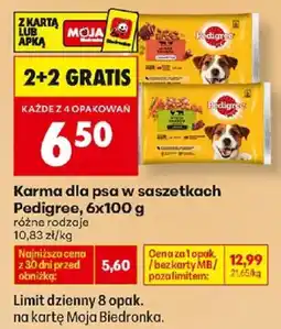 Biedronka Karma dla psa w saszetkach Pedigree oferta