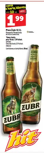Topaz Express Piwo Żubr oferta