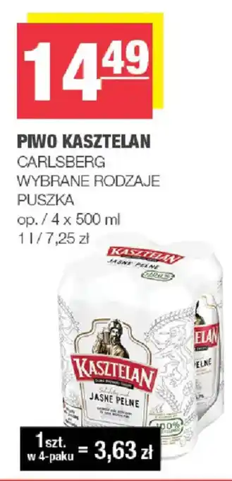 Piwo Kasztelan Carlsberg Wybrane Rodzaje