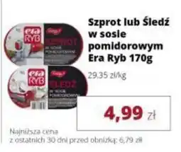 Torimpex Szprot lub Ślędź w sosie pomidorowym Era Ryb oferta
