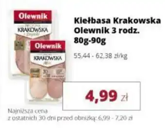 Kiełbasa Krakowska Olewnik 3 rodz.