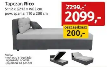 Black Red White Tapczan Rico oferta
