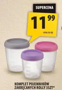 Arhelan Komplet Pojemników Zakręcanych Rolly oferta