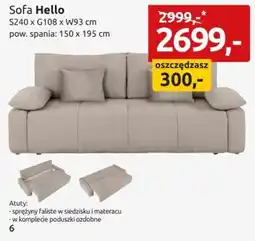 Black Red White Sofa Hello oferta
