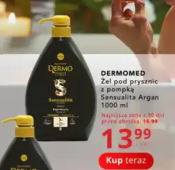 Poczta Polska DERMOMED Żel pod prysznic z pompką Sensualita Argan oferta