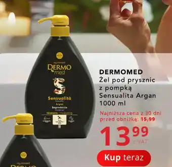 DERMOMED Żel pod prysznic z pompką Sensualita Argan