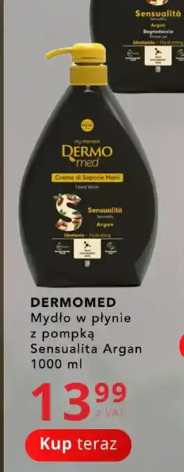 DERMOMED Mydło w płynie z pompką Sensualita Argan