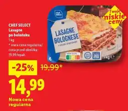 Lidl CHEF SELECT Lasagne po bolońsku oferta
