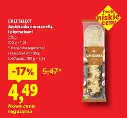 Lidl CHEF SELECT Zapiekanka z mozzarellą i pieczarkami oferta