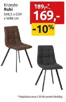 Black Red White Krzesło Rubi oferta