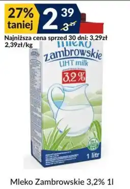 Sużyw Mleko Zambrowskie UHT milk 3,2% oferta