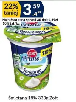 Sużyw Śmietana 18% Zott oferta