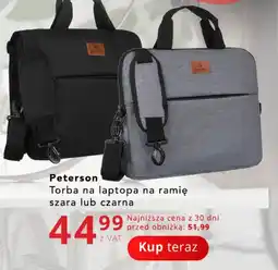 Poczta Polska Peterson Torba na laptopa na ramię szara lub czarna oferta