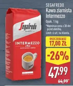 ALDI Segafredo Kawa ziarnista Intermezzo oferta