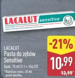 ALDI Lacalut Pasta do zębów Sensitive oferta