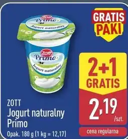 ALDI Jogurt naturalny Primo Zott oferta