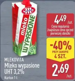 ALDI Mlekovita Mleko wypasione UHT 3,2% oferta