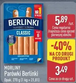 ALDI Morliny Parówki Berlinki oferta