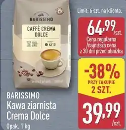ALDI Barissimo Kawa ziarnista Crema Dolce oferta
