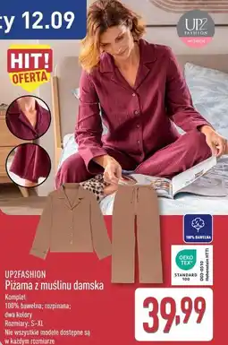 ALDI UP2FASHION Piżama z muślinu damska oferta
