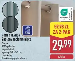 ALDI HOME CREATION Zasłony zaciemniające oferta