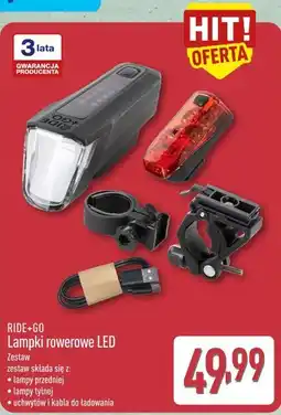 ALDI RIDE+GO Lampki rowerowe LED oferta