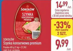 ALDI Sokołów Szynka konserwowa premium oferta