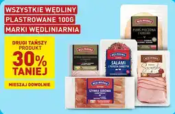 ALDI Wszystkie wędliny plastrowane 100g marki Wędliniarnia oferta