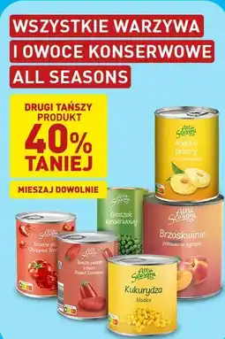 ALDI Wszystkie warzywa i owoce konserwowe All Seasons oferta