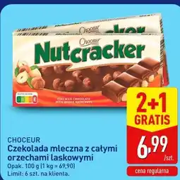 ALDI Choceur Czekolada mleczna z całymi orzechami laskowymi oferta