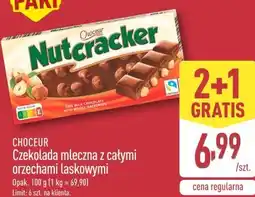 ALDI CHOCEUR Czekolada mleczna z całymi orzechami laskowymi oferta