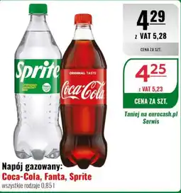 Eurocash Napój gazowany: Coca-Cola, Fanta, Sprite oferta