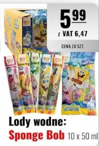 Lody wodne: Sponge Bob
