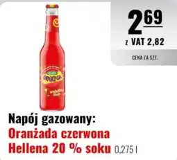 Eurocash Napój gazowany: Oranżada czerwona Hellena 20 % soku oferta