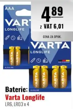 Eurocash Baterie: Varta Longlife oferta