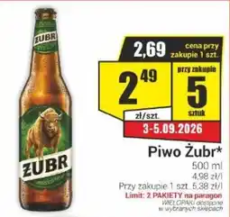 Delikatesy Sezam Piwo Żubr* oferta
