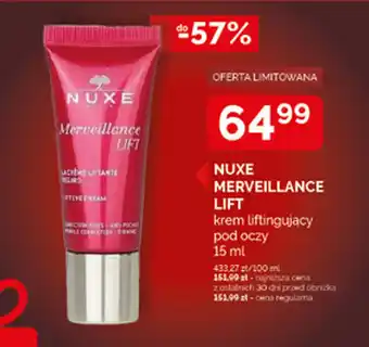 NUXE MERVEILLANCE LIFT krem liftingujący pod oczy