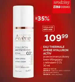 Ziko Dermo EAU THERMALE AVÈNE HYALURON ACTIV oferta