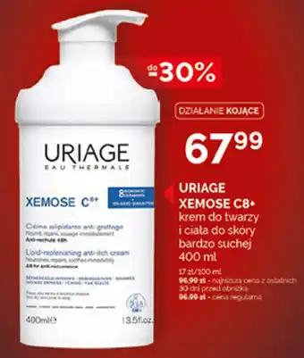 Uriage Xemose C8+ krem do twarzy i ciała do skóry bardzo suchej