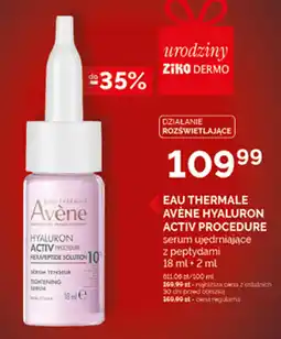 Ziko Dermo Eau Thermale Avène Hyaluron Activ Procedure oferta